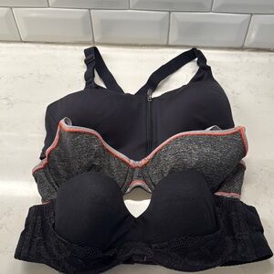Women's VS Black and Gray Bras set of 3